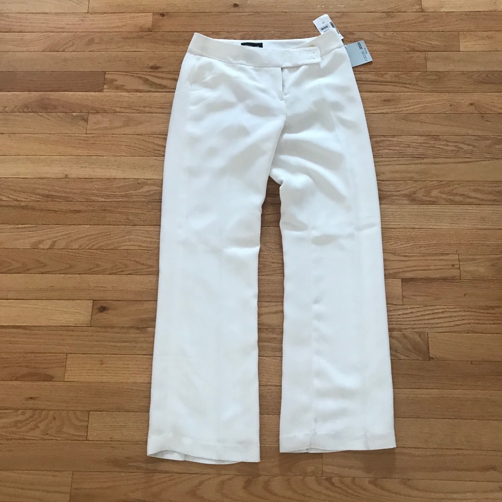 White petite dress pants size 4P NWT